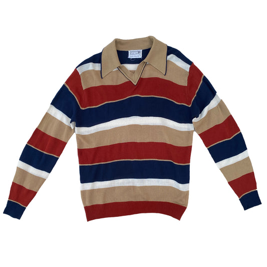 1970s Stripe Polo Shirt